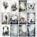 Black and White Shabby Chic Junk Journal Pages, Scrapbooking ...