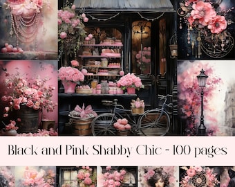 Shabby Chic Junk Journal Seiten: Vintage Ephemera (Digitaler Download)
