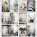 Black and White Shabby Chic Junk Journal Pages, Scrapbooking ...