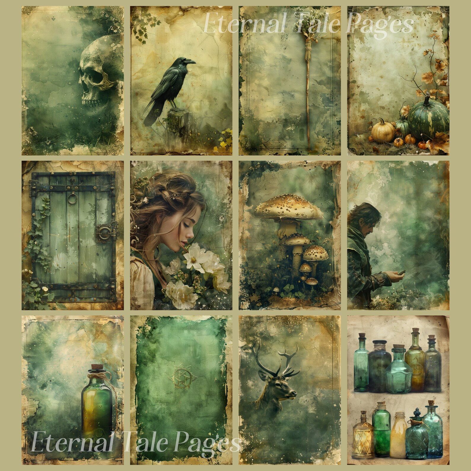 Witchcraft Junk Journal Pages: Occult Ephemera, Halloween Decor ...