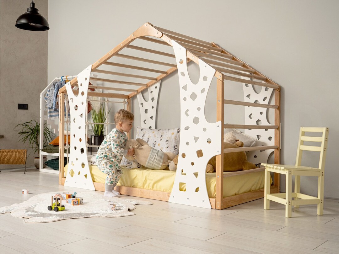 Montessori Gym Bed Jungle Gym Toddler Climber Indoor Baby Etsy