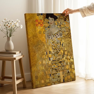 Adele Bloch-Bauer Canvas Print: Gustav Klimt Famous Painting, Ready to Hang