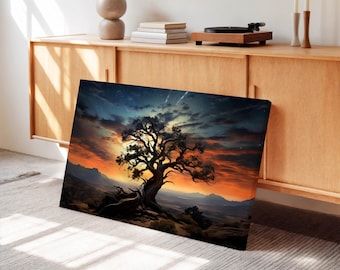 Tree of Life Canvas Print: Modern Landscape Wall Art