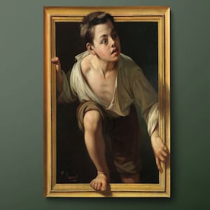 Escaping Criticism Canvas Wall Art, Pere Borrell del Caso Canvas Painting, Famous Canvas Print, Gift for Art Lover