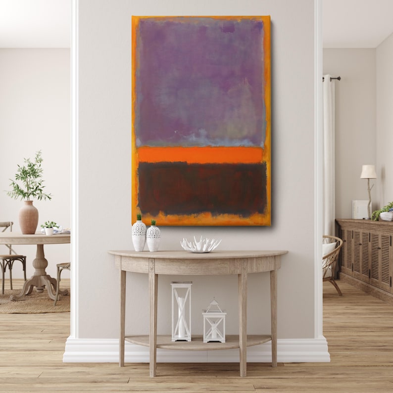 Mark Rothko Abstract Color Field Canvas Wall Art, Rothko Inspired ...