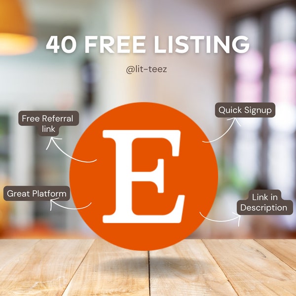 40 Free Listing on Etsy for New Shop Owners