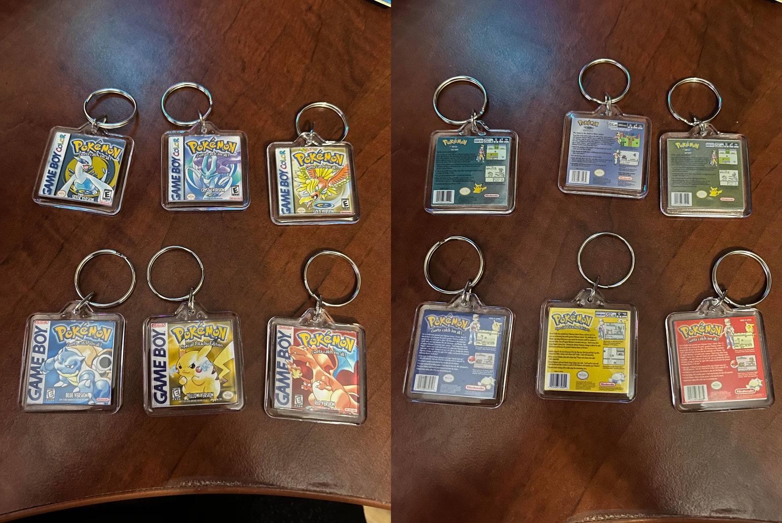 2. Pokemon Gameboy Keychains