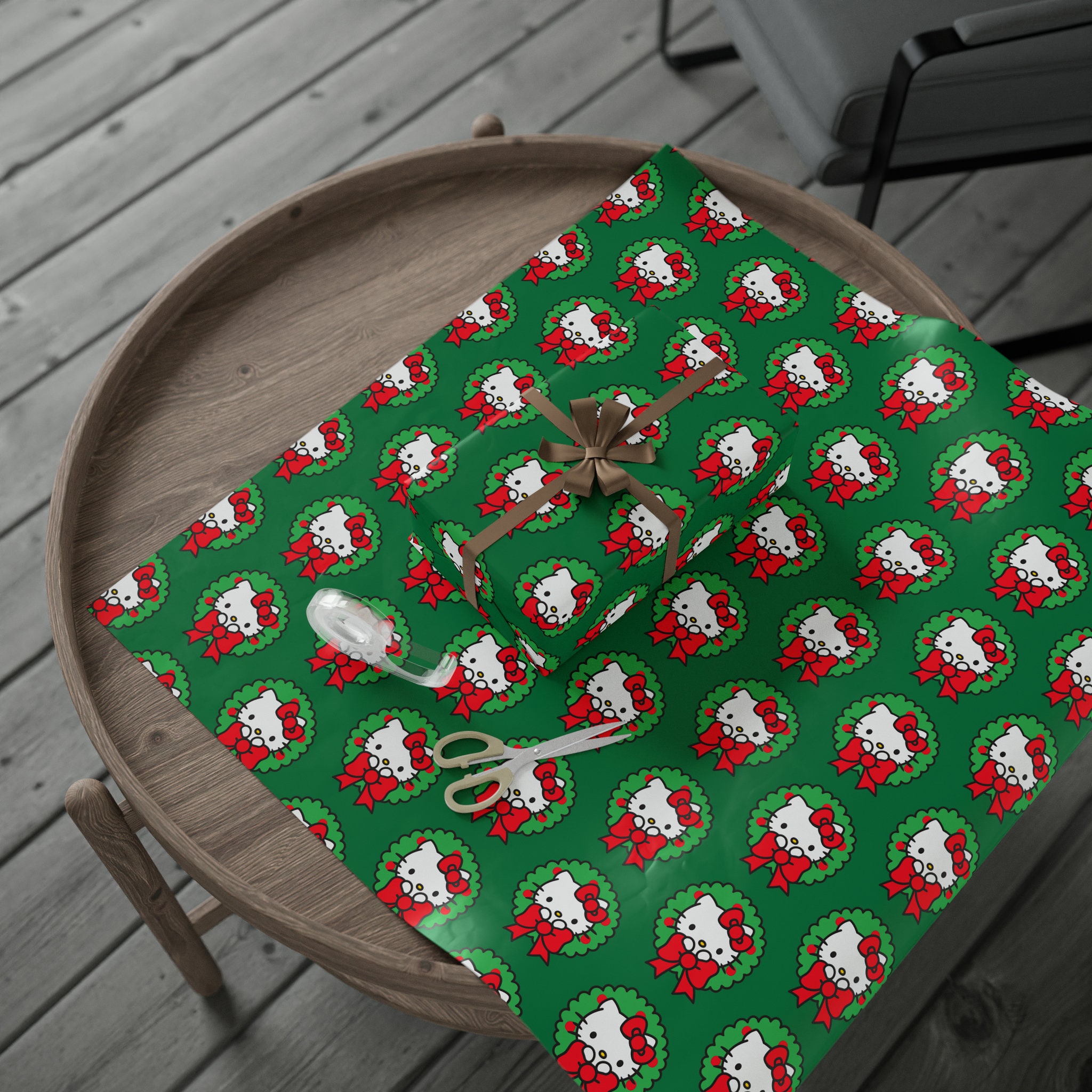 Hello Kitty Christmas Wrapping Paper Etsy