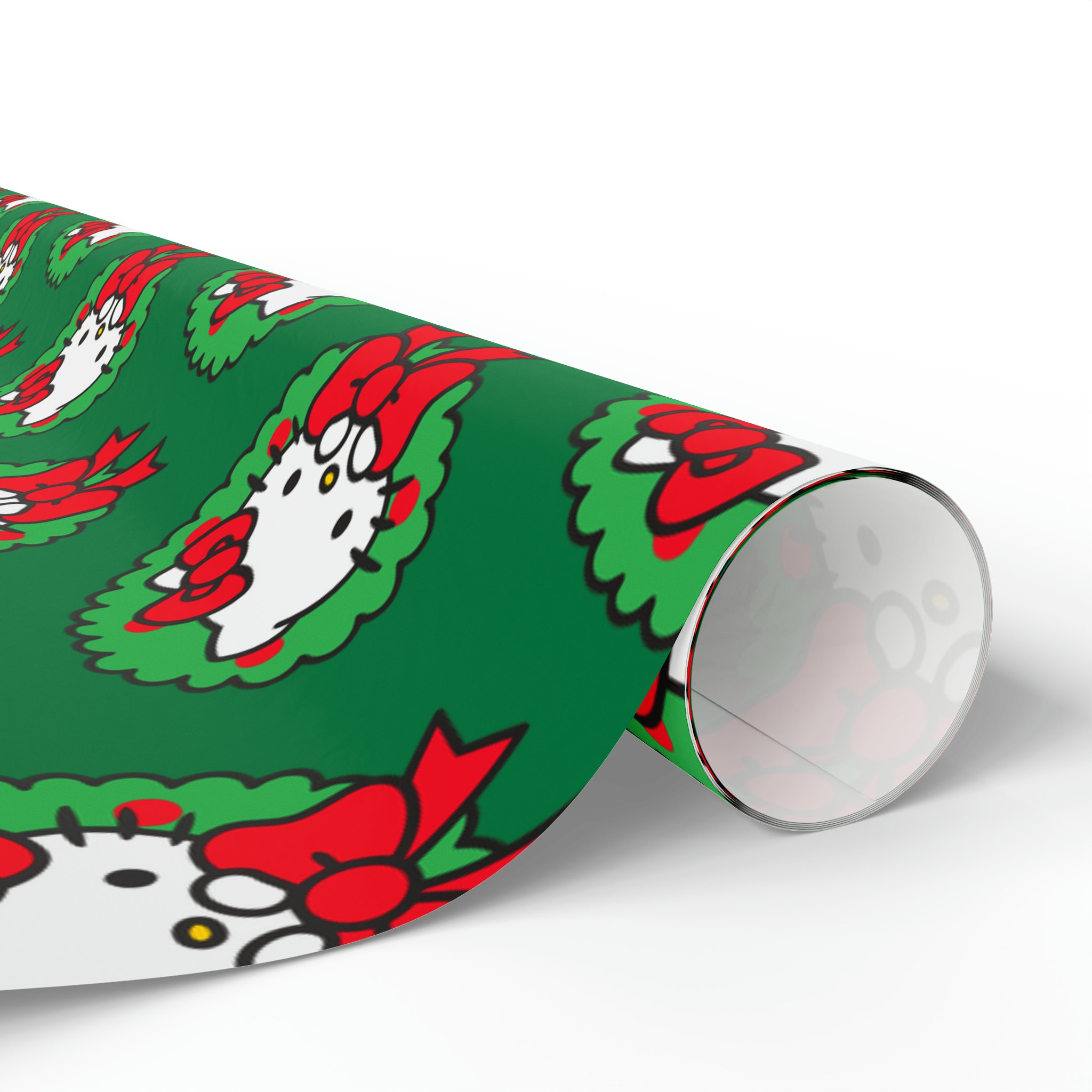 Hello Kitty Christmas wrapping paper sold by Fugue Upper SKU 92634781 Printerval