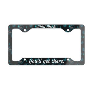 Chill Heart-Design Metal License Plate Frame, Unique Car Decor, Perfect for Gifts, Valentine&#39;s Day, Weddings, Customization, Accessories