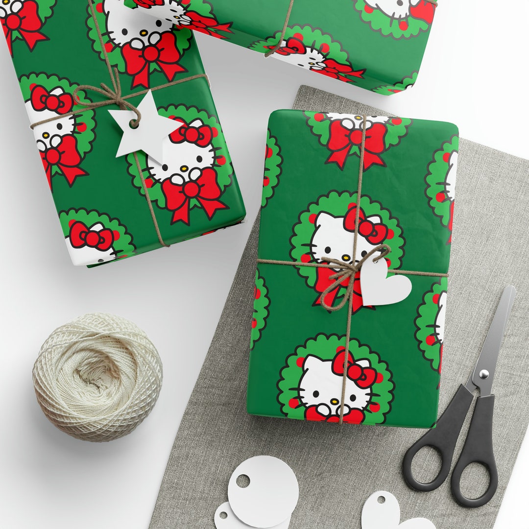 Hello Kitty Christmas Wrapping Paper Etsy