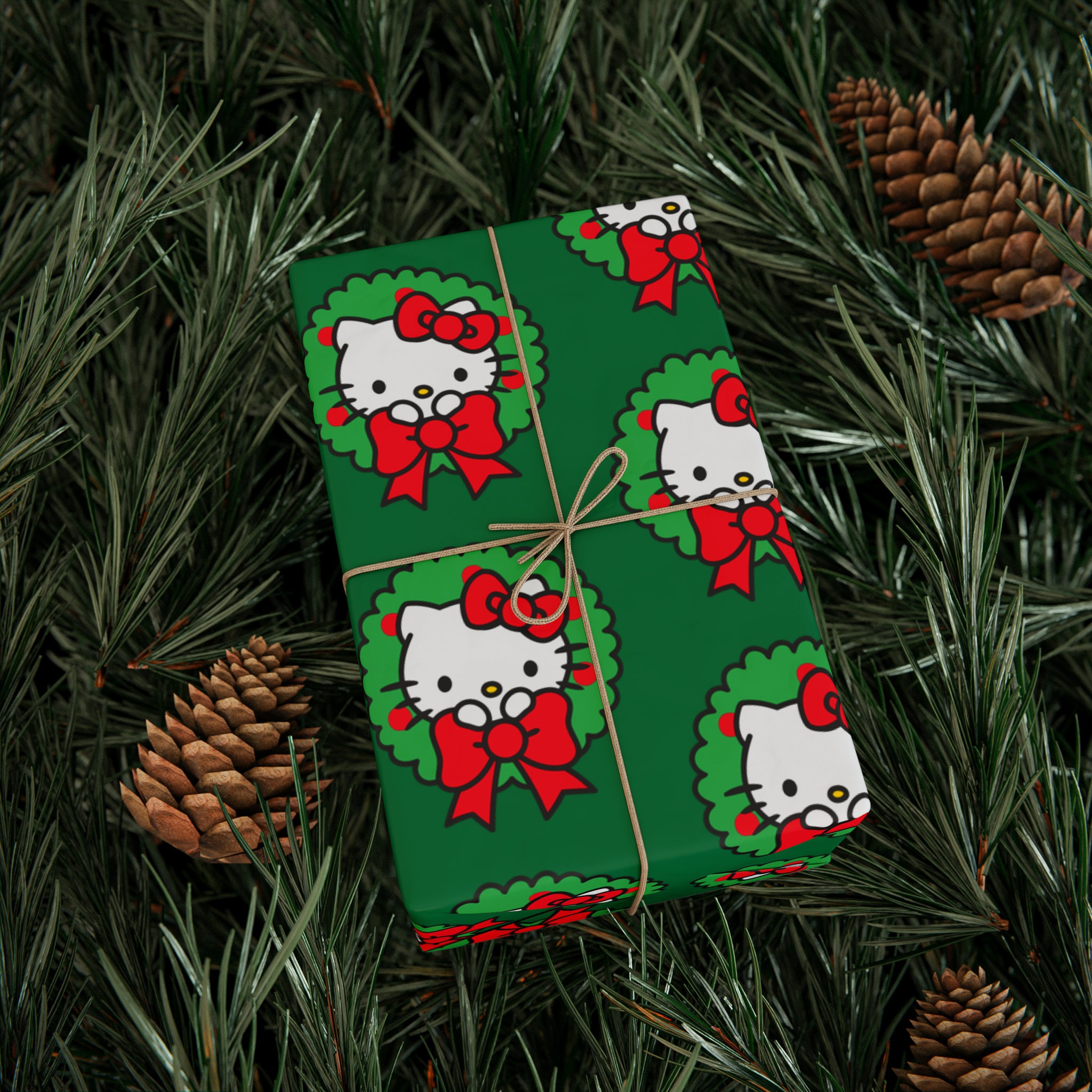 Hello kitty christmas wrapping paper sold by fugue upper sku 92634781