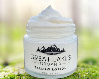 Whipped Tallow Face Balm | Organic Grass-fed, Dry Skin Moisturizer