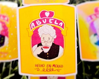 Chocolate Abuelita Sticker, Latina, Water Bottle Sticker, Laptop Sticker, Funny Sticker, Kindle Sticker, Funny Phrases, Mexican