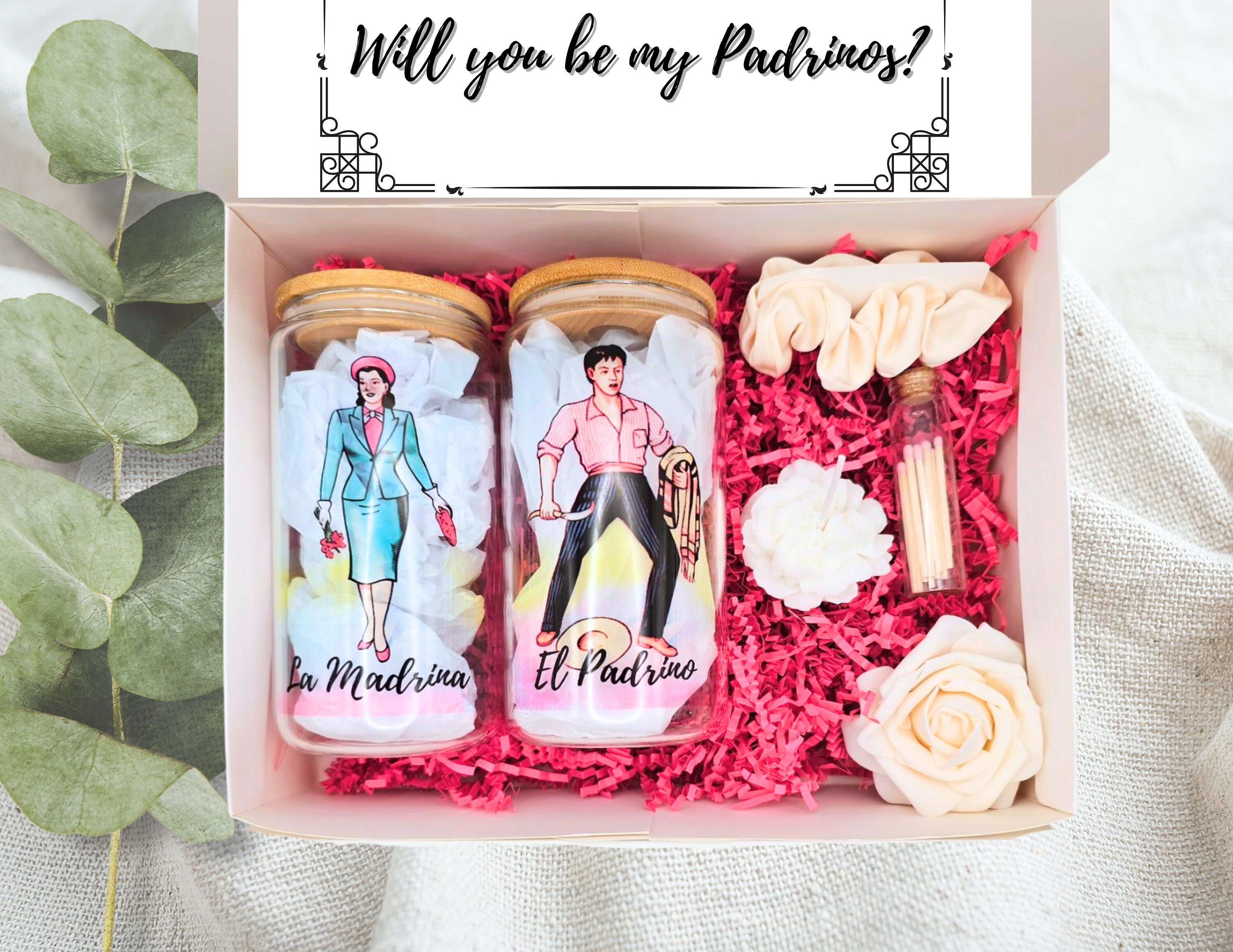 Madrina and Padrino Set, Godparent Glass Cup Set, Godparent Proposal, Godparents, Baptism, Confirmation, Communion, Gift, Regalo para mujer