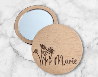 Miroir en bois personnalisé