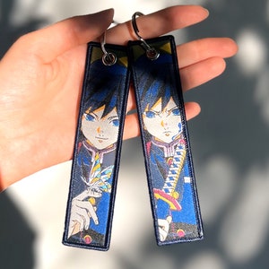 Anime Jet Tag Embroidered Keychain