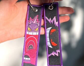 Anime Keychain Embroidered Jet Tag - Etsy