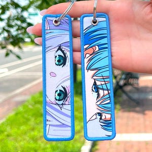 Anime Jet Tag Embroidered Keychain