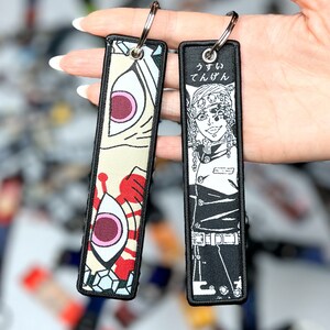 Anime Jet Tag Embroidered Keychain