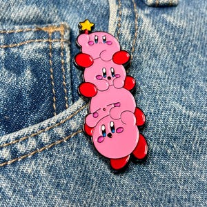 Cute Pink Hero Enamel Pin