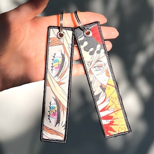 Anime Jet Tag Embroidered Keychain