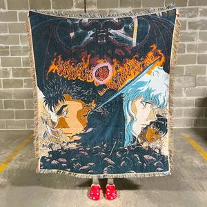 アニメタペストリー織り壁掛けブランケット