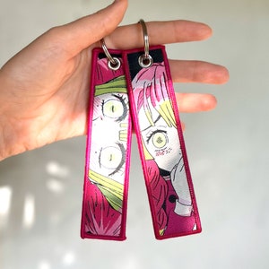 Anime Jet Tag Embroidered Keychain