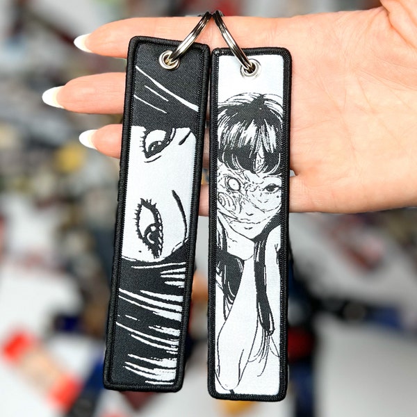 Anime Jet Tag Embroidered Keychain