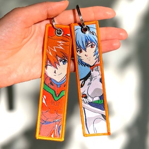 Anime Jet Tag Embroidered Keychain
