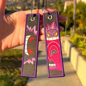 Anime Jet Tag Embroidered Keychain