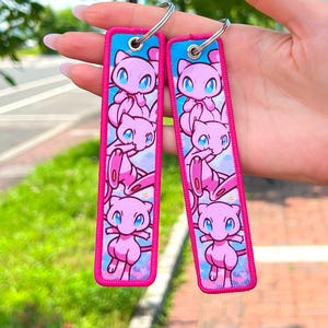 Anime Jet Tag Embroidered Keychain