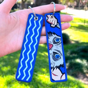 Anime Jet Tag Embroidered Keychain