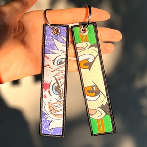 Anime Jet Tag Embroidered Keychain
