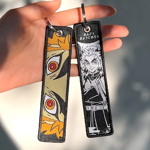 Anime Jet Tag Embroidered Keychain
