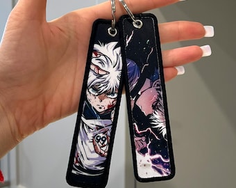 Anime Jet Tag Embroidered Keychain