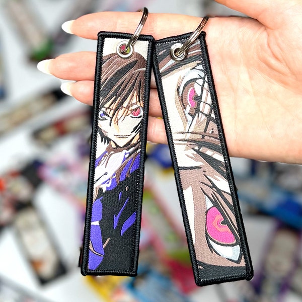 Anime Jet Tag Embroidered Keychain