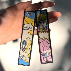 Anime Jet Tag Embroidered Keychain