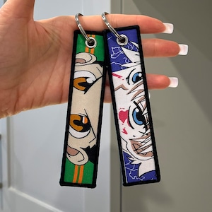 Anime Jet Tag Embroidered Keychain