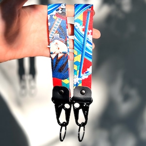 Anime Embroidered Key Strap Keychain