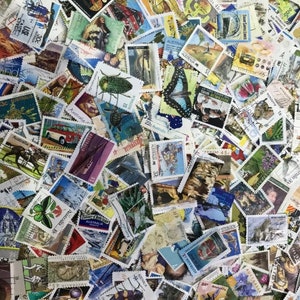 Grab Bag 100 pieces Australian Decimal Stamps Used Wide variety of years. Perfect for collecting/scrapbooking image 2