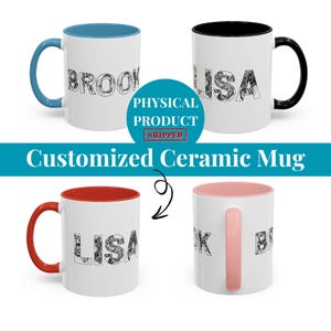 Custom Coffee Mug, personalized mug with name, perfect gift for coffee lovers