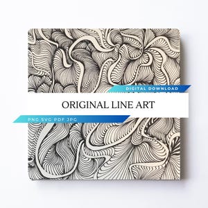 Line art for coloring, framing, printable wall art, line drawing, black and white for framing, coloring, gifts, hand drawn art digital SVG