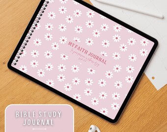 Bible Study Notebook Digital Planner Hyperlinked Bible Journal Goodnotes Notabiblity