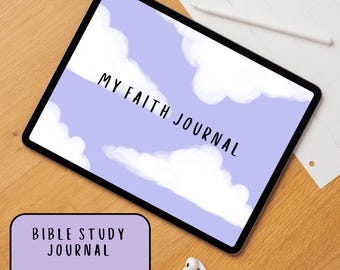 Bible Study Notebook Digital Planner Hyperlinked Bible Journal Goodnotes Notabiblity