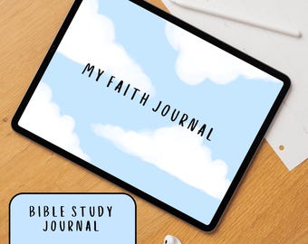 Bible Study Notebook Digital Planner Hyperlinked Bible Journal Goodnotes Notabiblity