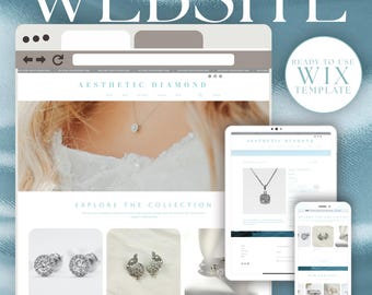 Sitio web de comercio electrónico Wix: plantilla elegante y minimalista para tienda online moderna