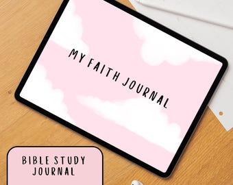 Bible Study Notebook Digital Planner Hyperlinked Bible Journal Goodnotes Notabiblity