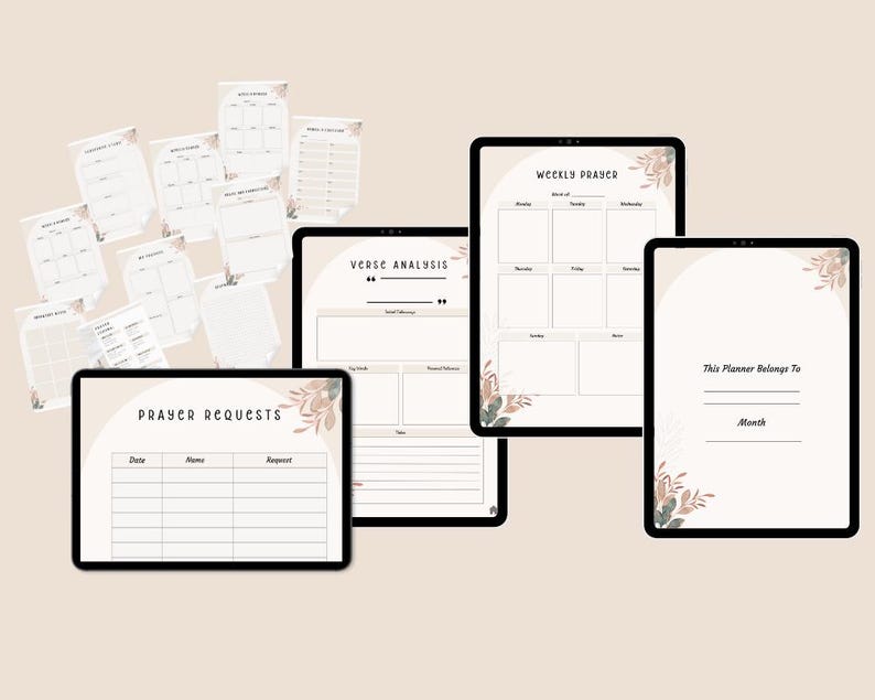 35 Pages Devotional Planner Printable Instant Download Planner Pages ...