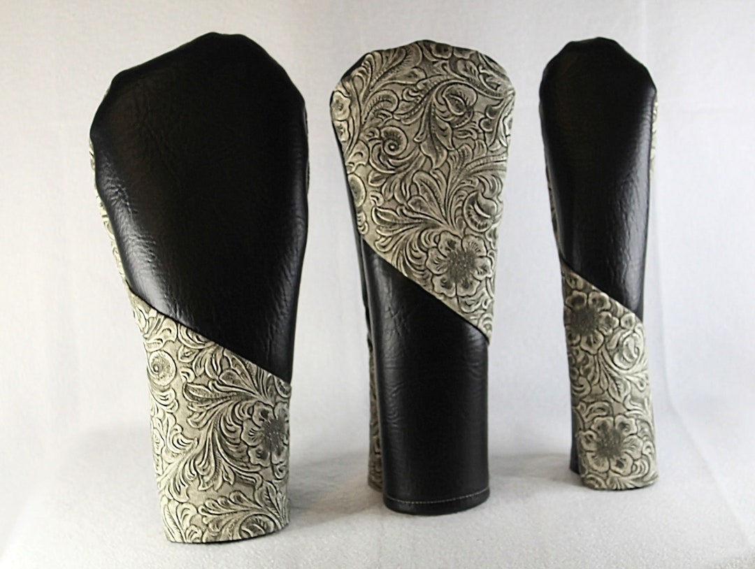 Deluxe Vinyl 3piece Golf Head Cover Set Etsy